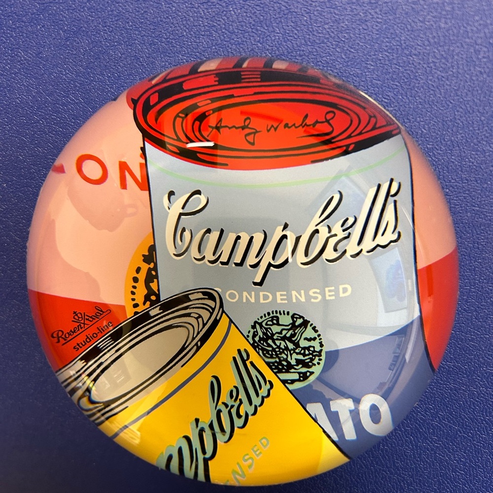 Campbell's Soup / Andy Warhol Paperweight